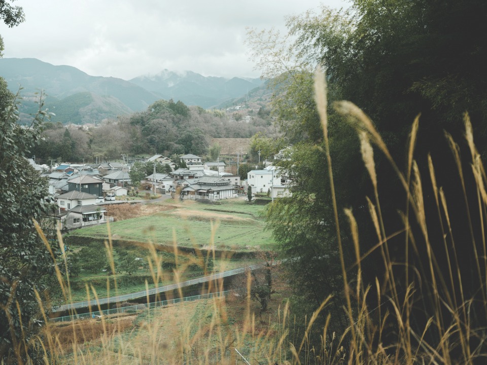 에히메현의 도베초 전경